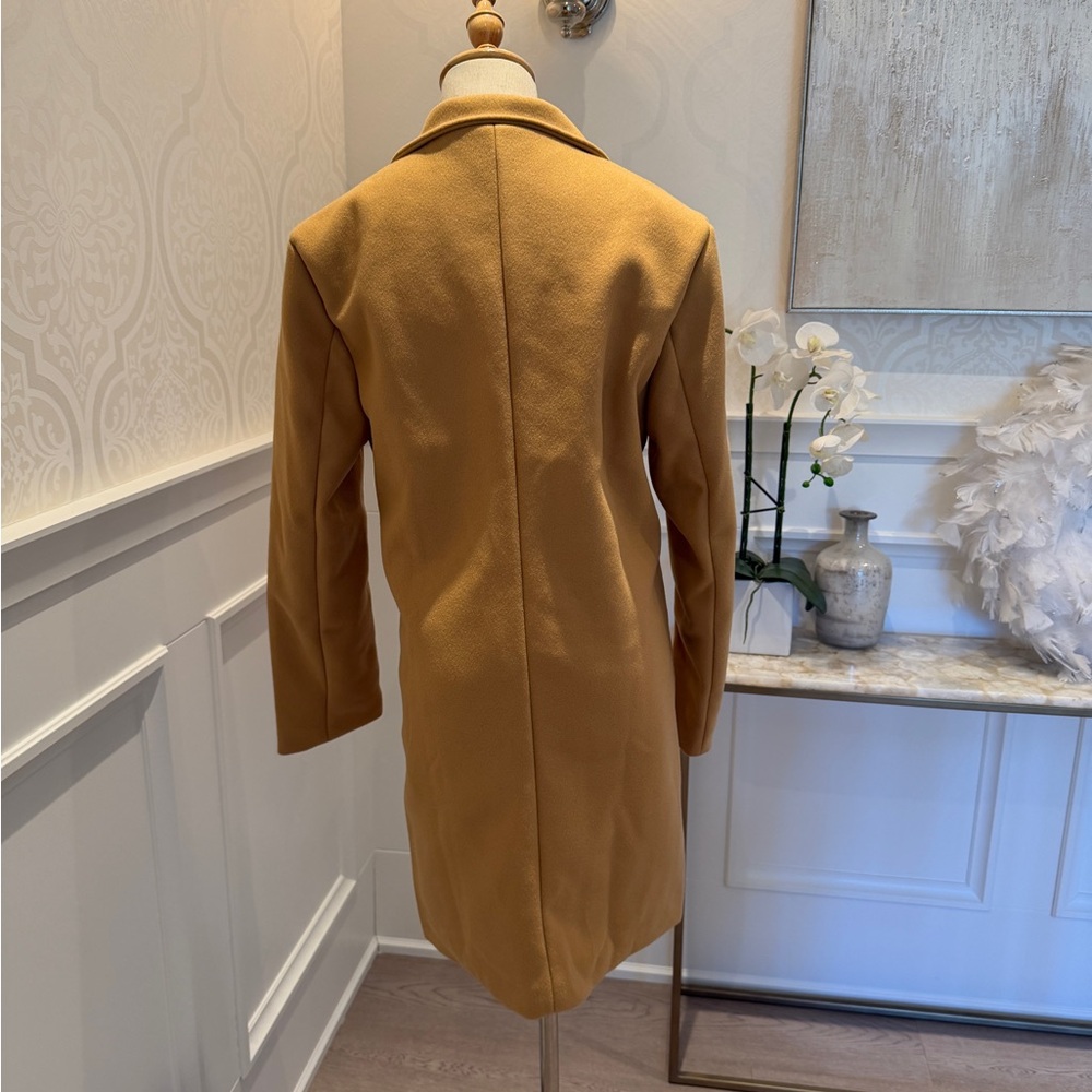 Stylish Mustard Trench Coat for Men - Picture 2 of 3